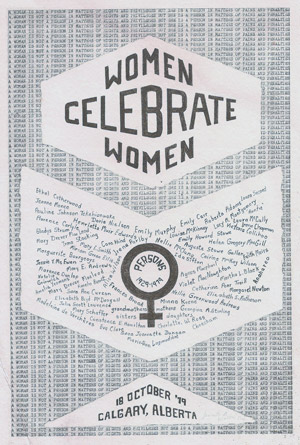 October 19, 1979, Women Celebrate Women, dinner in Calgary