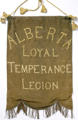 Alberta Loyal Temperance Legion Banner