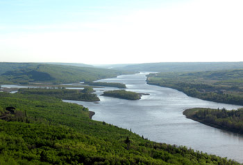 View of the Peace River taken in 2011 